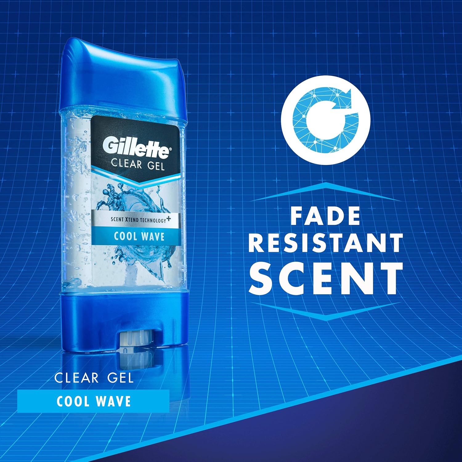 Gillette Cool Wave Clear Gel Men’s Antiperspirant and Deodorant 3.8 oz each 2-Pack Packaging may Vary : Antiperspirant Deodorants : Beauty