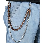 SISICHIC Pants Jean Chain Belt: Heavy Wallet Pocket Chain, Cool Streetwear Goth Punk Grunge Skeleton emo Pirate Accessories