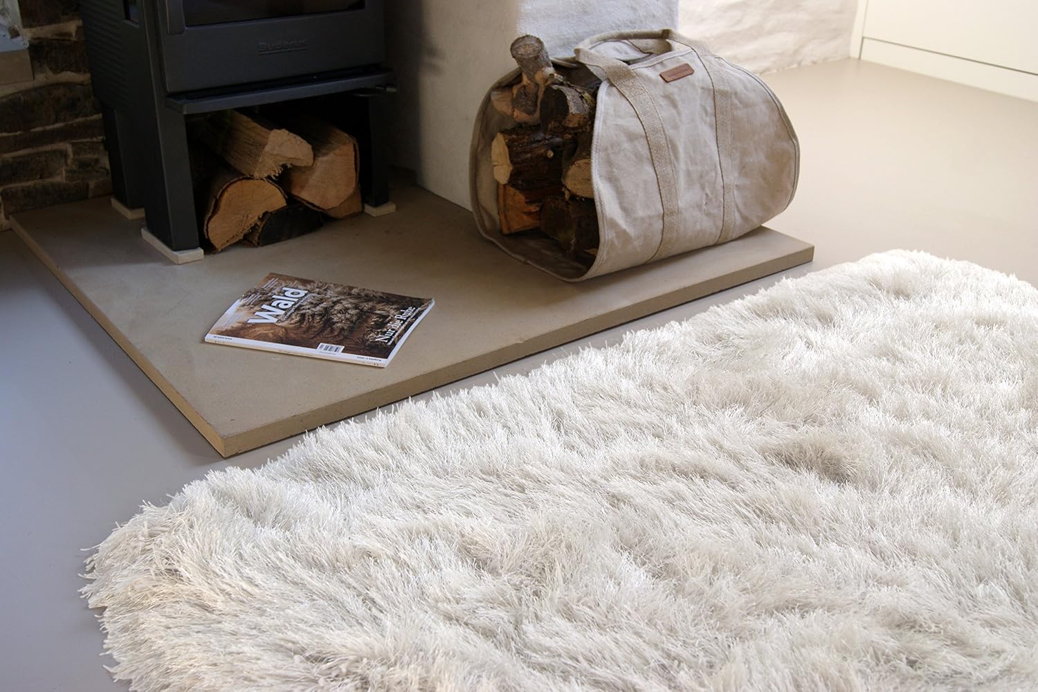 Amazon De Hochflor Shaggy Teppich Prestige Weiss 120x170 Cm