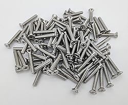 FixtureDisplays® 8-32 X 1" Stainless Flat Head