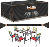 Enzeno Patio Furniture Set Cover Outdoor 150x90cm Rattan Waterproof Oxford