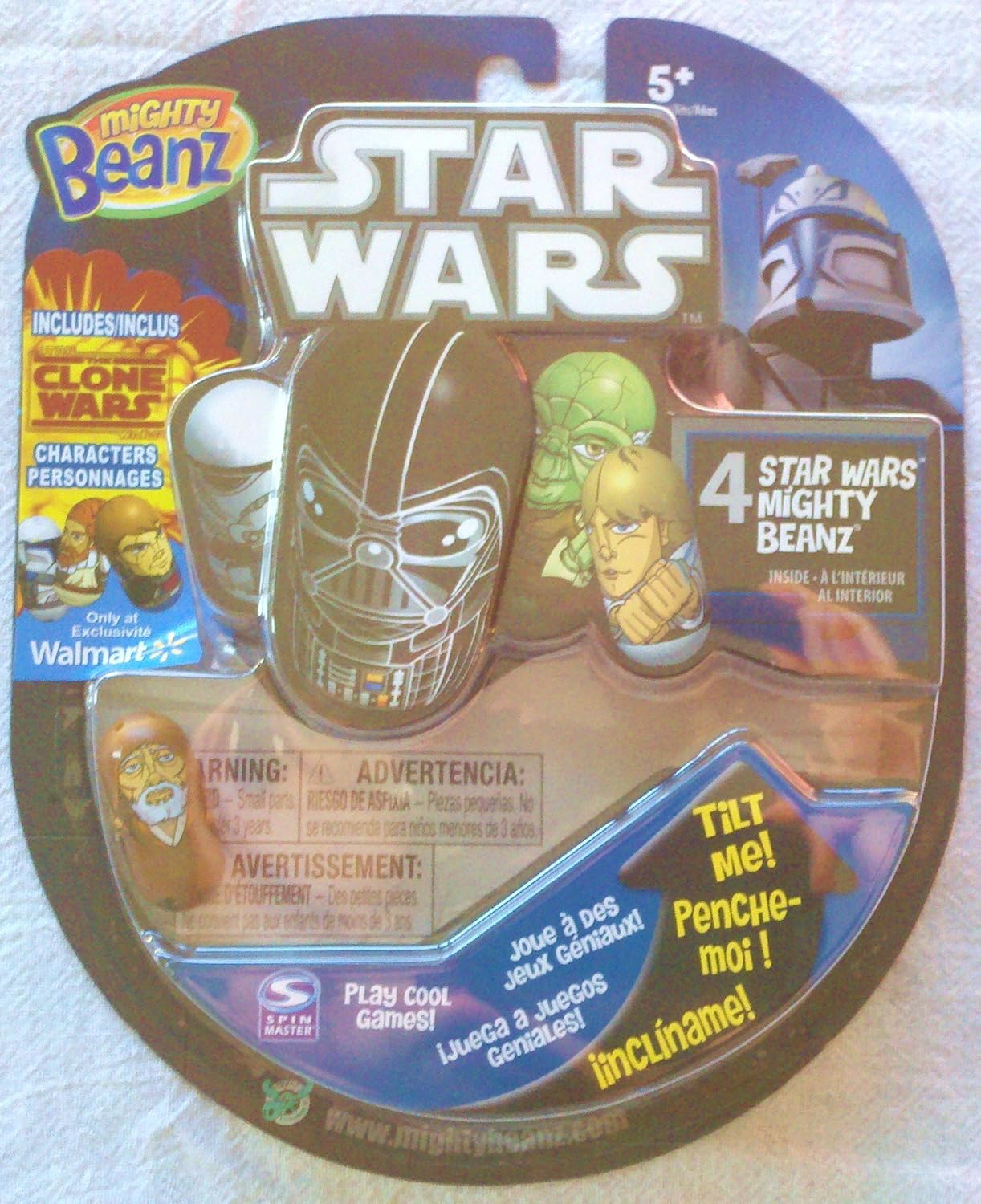 Star Wars Mighty Beanz 4 Pack with Obiwan Kenobi Showing