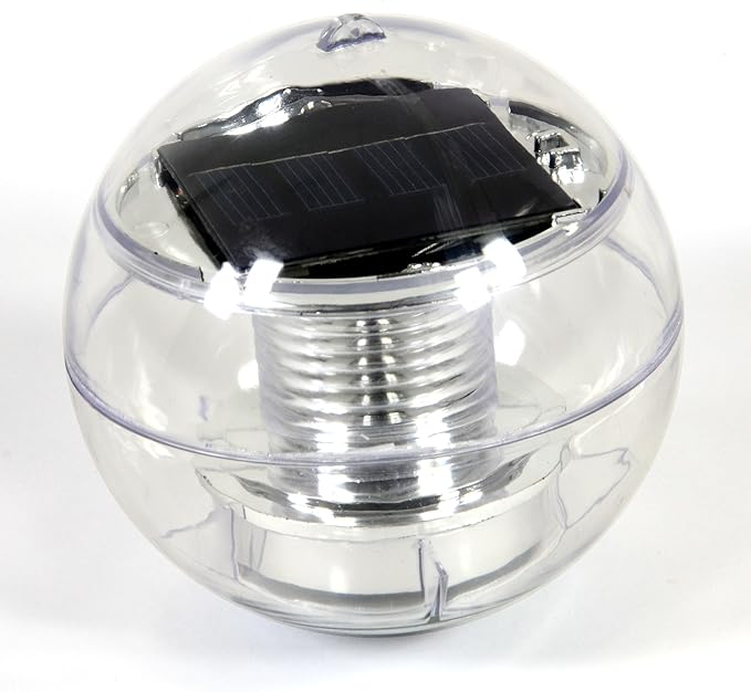 Nexos Solar Schwimmkugel 2 LED mit Farbwechsel Solarlampe Kugel 11 x 11