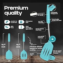 BakeRoyal Silicone Spatula Set - Turner Spatulas