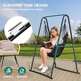 YITAHOME Hammock Chair Stand 150 kg Capacity 85x92x153 cm Black view 7