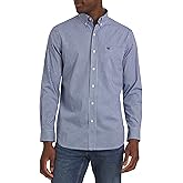 Chaps Mens Classic Fit Long Sleeve Button Down Stretch Poplin Casual Shirt
