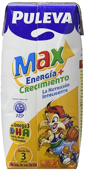 Puleva Max Energía y Crecimiento - Paquete de 8 x 600 ml - Total: 4800