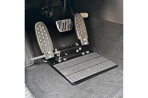 OceanicEcho Portable Left Foot Accelerator Pedal – Adjustable LFGP Gas Pedal for Disabled, Injured, and Stroke Recovery Drivers – Sturdy, Split Design with Footrest for Easy Use