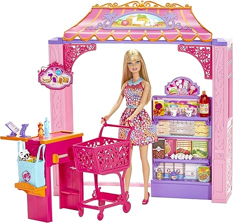 barbie grocery store game