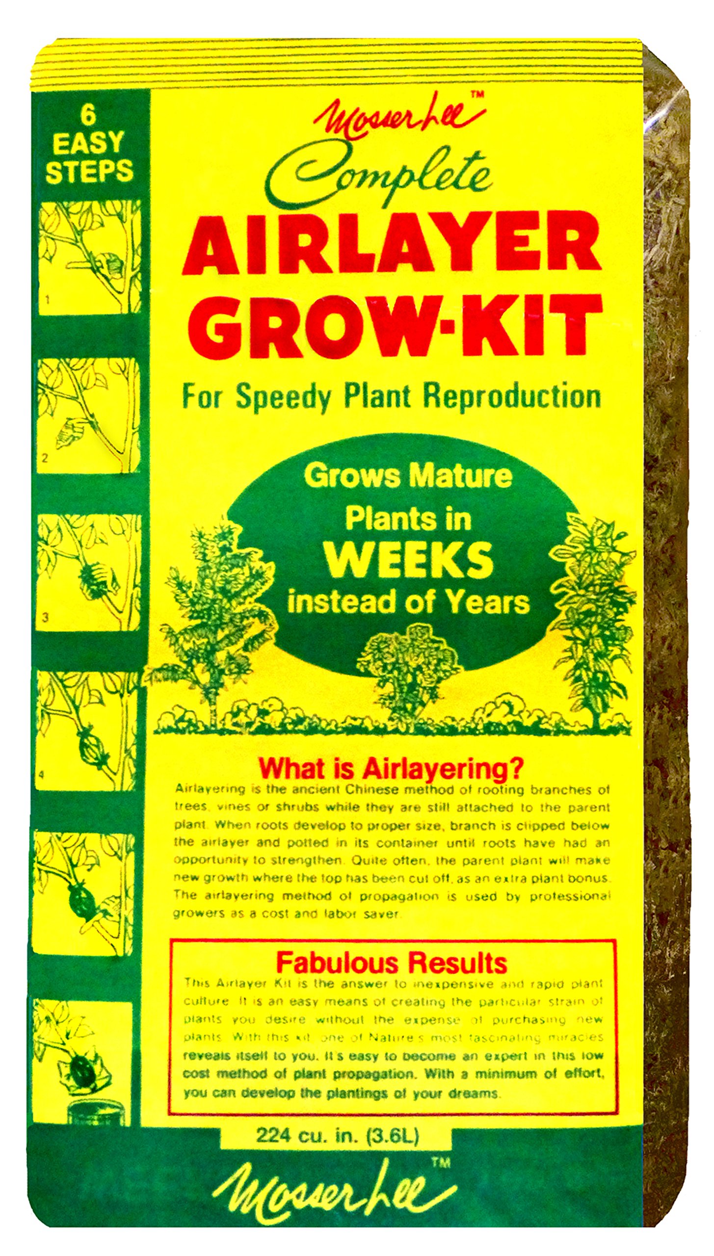 Mosser Lee ML0300 Airlayer Grow-Kit, 224 cu. in.,Tan