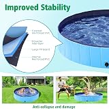 Yaheetech PVC Foldable Dog Pool Extra Large 160x30cm Blue Portable view 4