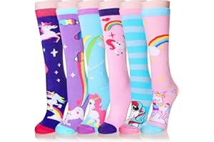 Girls Knee High Socks Novelty Tall Boot Funny Animal Child Cotton Unicorn Kids Stockings