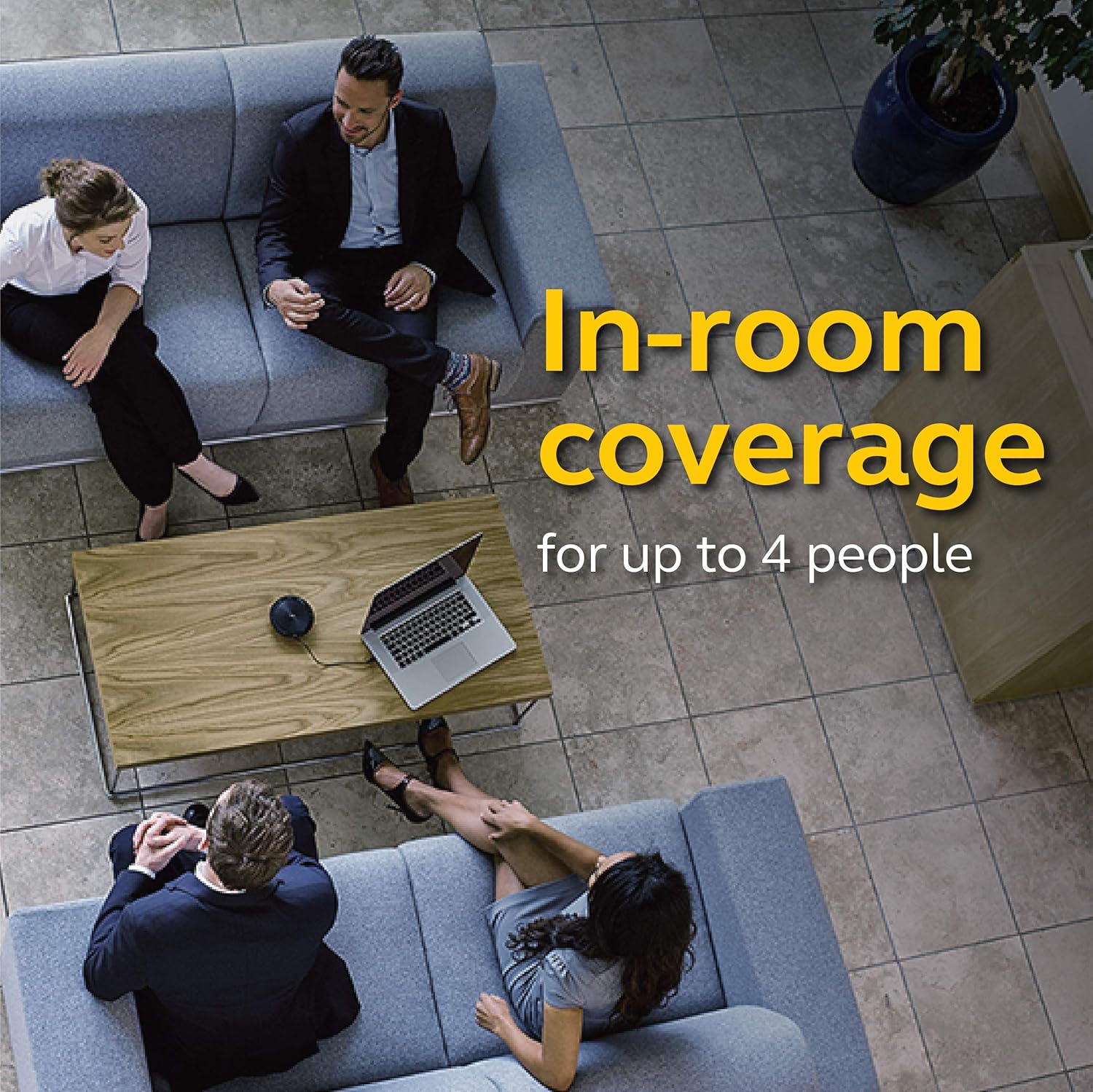 Jabra Speak 510 UC Wireless Bluetooth Speaker for Softphone and Mobile Phone – Easy Setup, Portable Speaker for Holding Meetings Anywhere with Outstanding Sound Quality