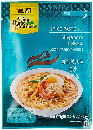 Amazon Com Asian Home Gourmet Singapore Laksa Curry 1 7 Ounce Grocery Gourmet Food