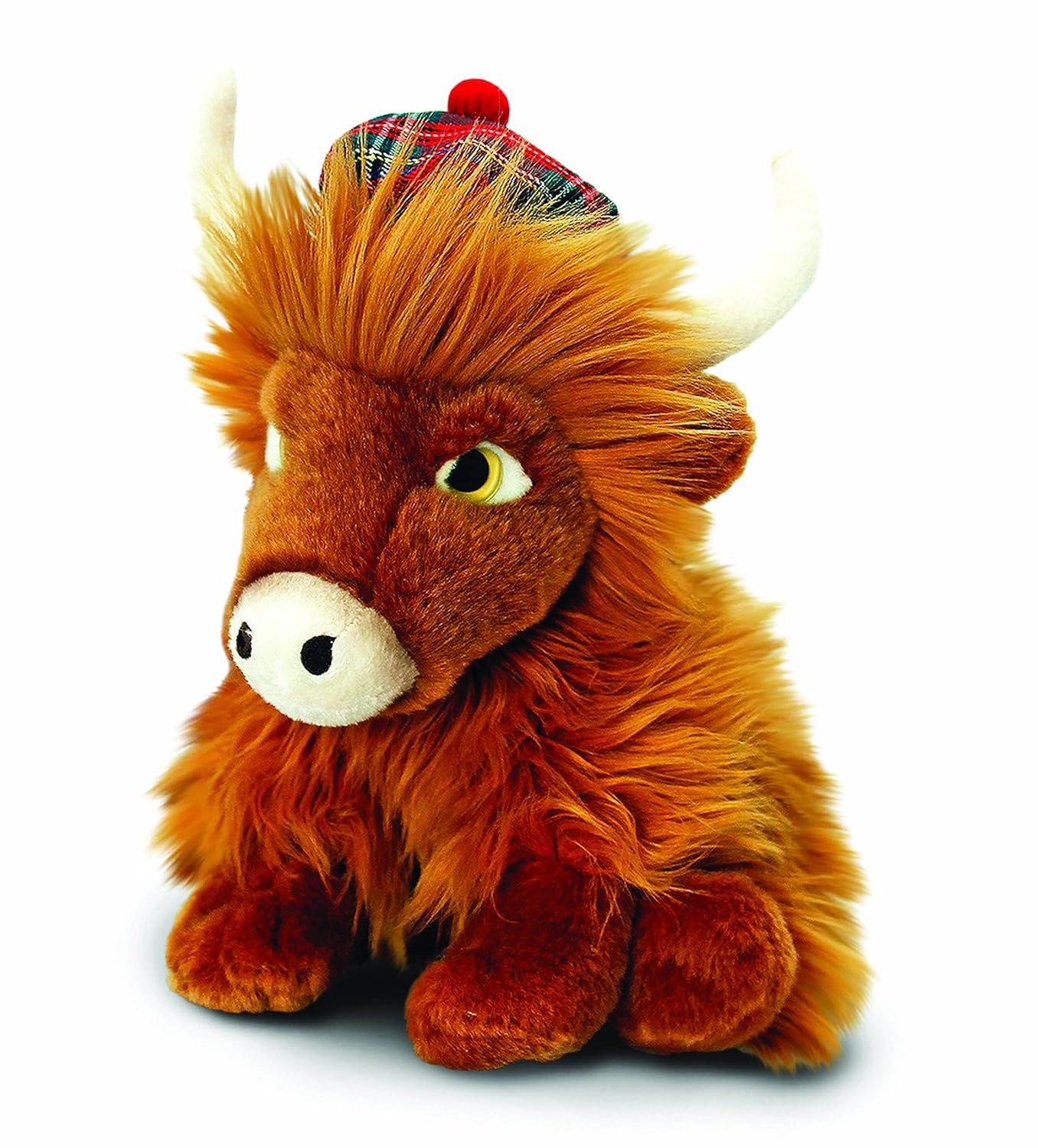 Amazon.de Keel Toys 25 cm Highland Cow with Tartan Hat