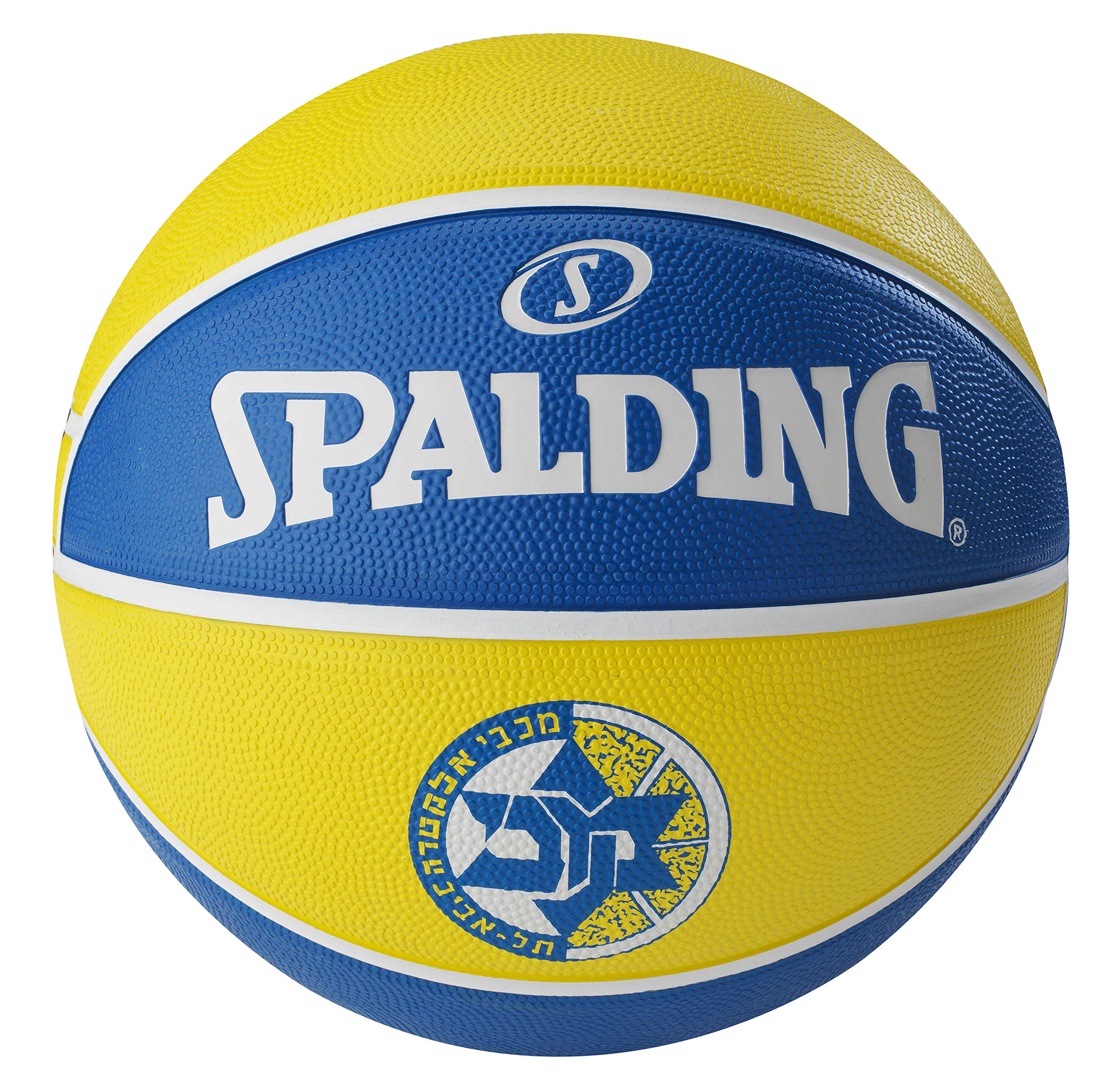 Spalding El Team Maccabi Tel Aviv, Yellow/Blue, 7, 3001514013317