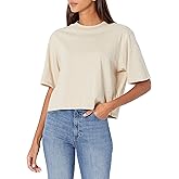 The Drop Womens Sydney Short-Sleeve Cropped Crew Neck T-Shirt