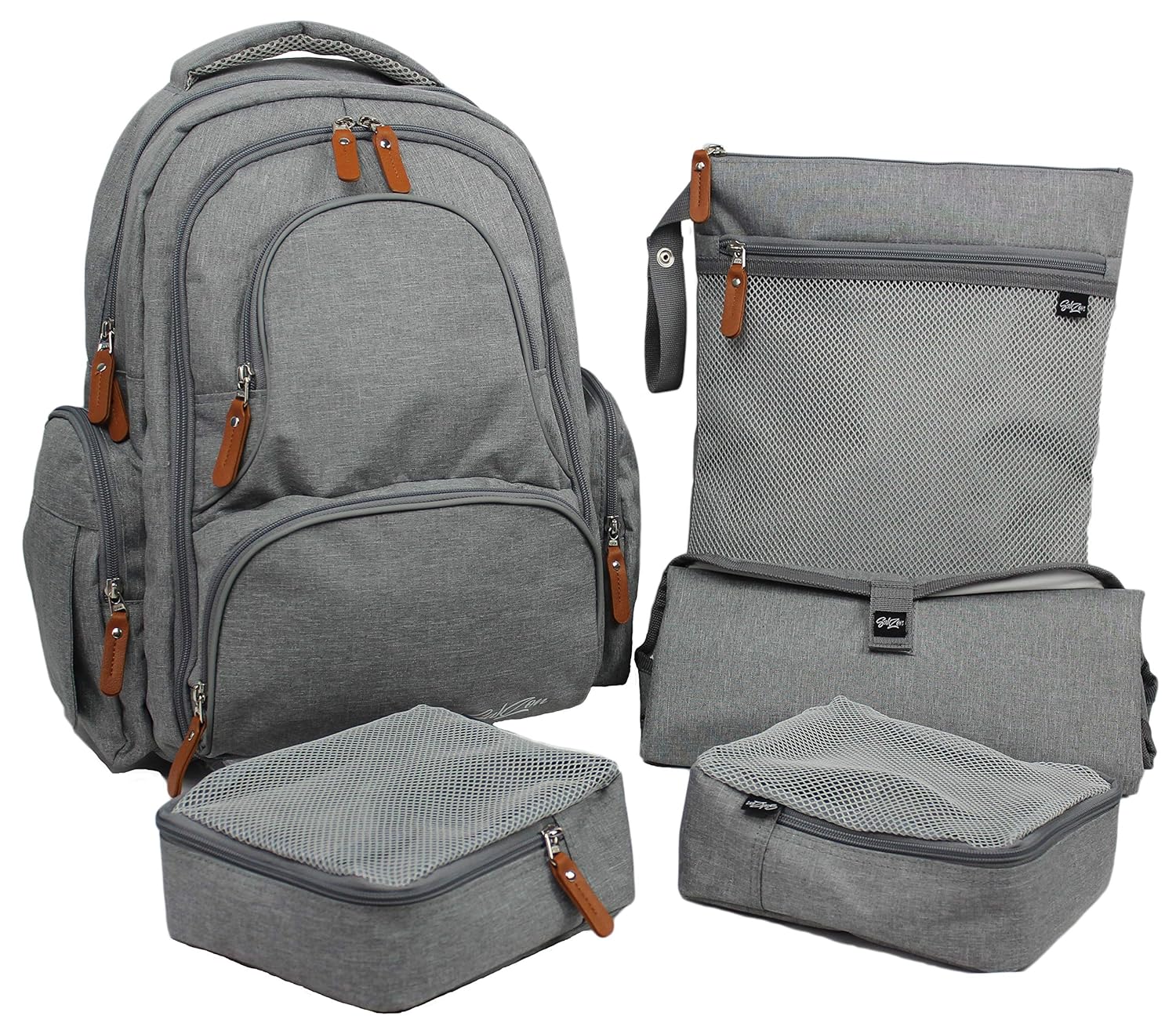 light grey changing bag