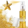 Edible Glitter Spray - 22g Edible Luster Dust Metallic Food Grade Glitter for Drinks, Cake Decorating, Baking - Edible Food Coloring Powder Shimmer Glitter for Cocktail, Icing, Candy (Gold)