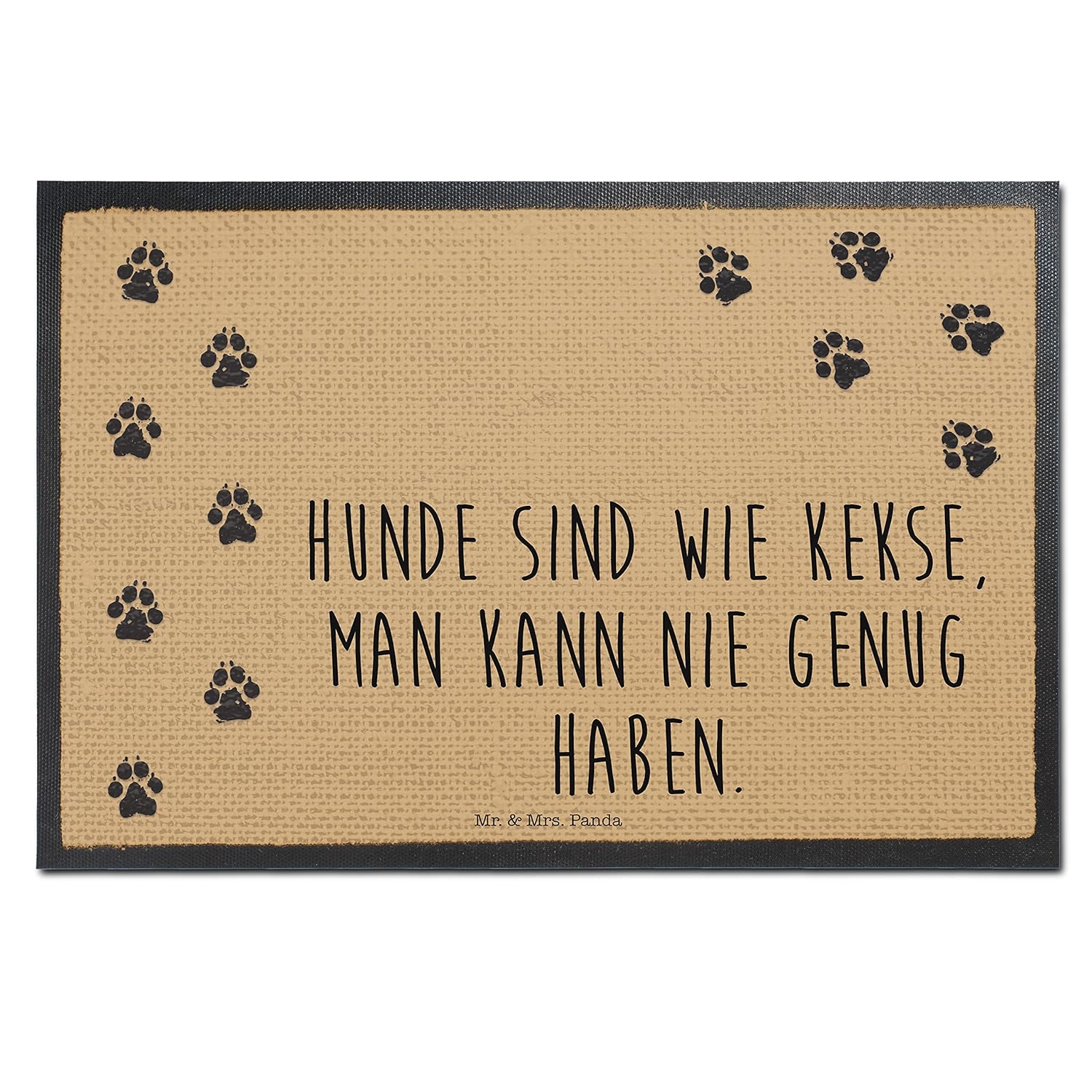 Amazon.de Mr. & Mrs. Panda Fußmatte Druck mit Spruch "Hunde sind wie