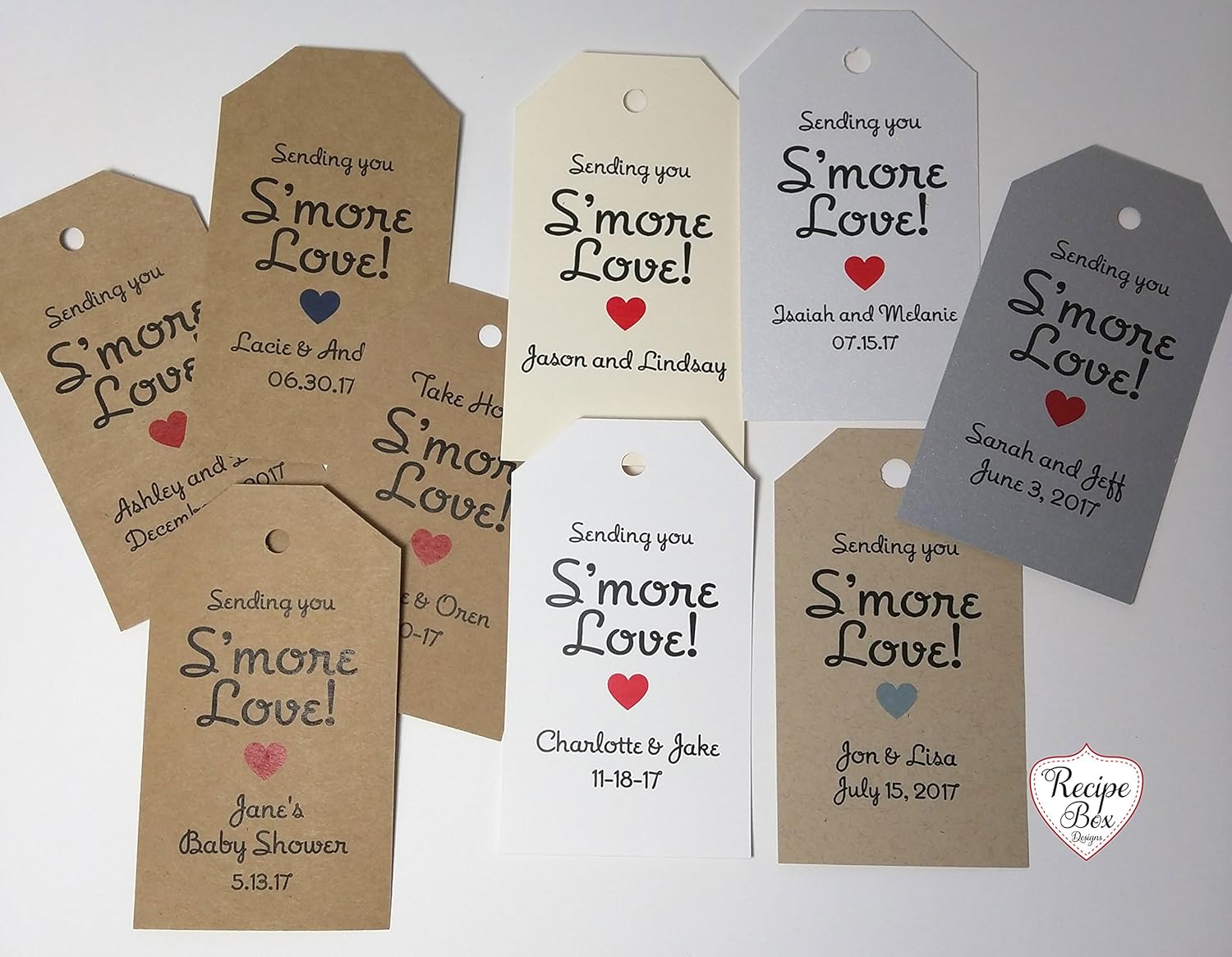 Smore Love, Sending you Smore Love Favor Tags 36 Tags