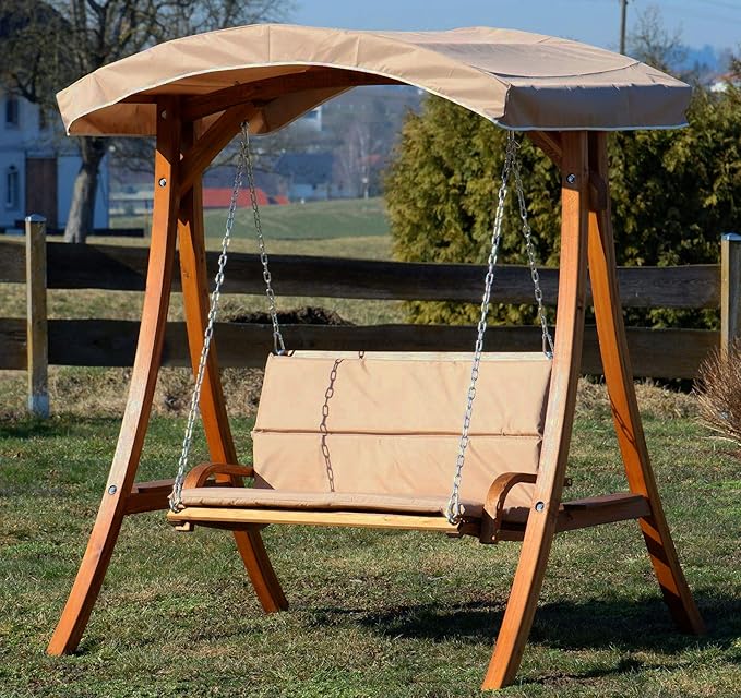 balancin madera jardin