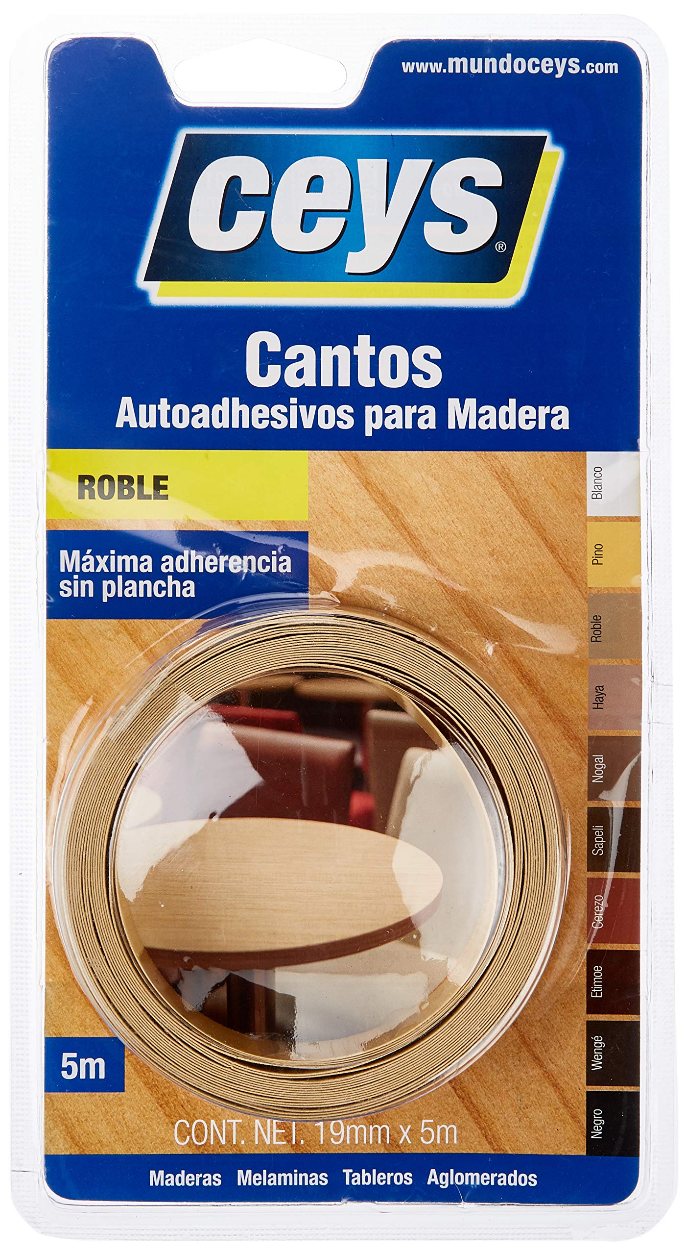 Ceys 850202 Oak Coloured Edging Tape, 5 m