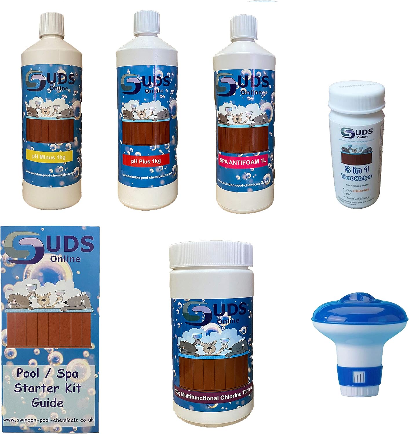 Hot Tub Starter Kit Large Briliant for any hard tub spa