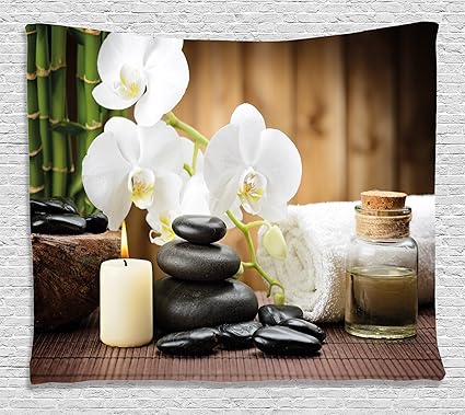 Amazon Com Ambesonne Spa Decor Tapestry Asian Spa Style