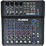 Alesis MultiMix 8 USB FX – 8 Channel Compact Studio Mixer with Built In Effects & USB Audio Interface for Live Sound and Home