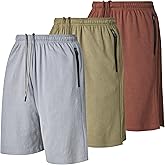 Ultra Performance 3 Pack Mens Shorts Casual Men's Athletic Short Workout Gym Shorts for Men with Zipper Pockets, Small - 5X