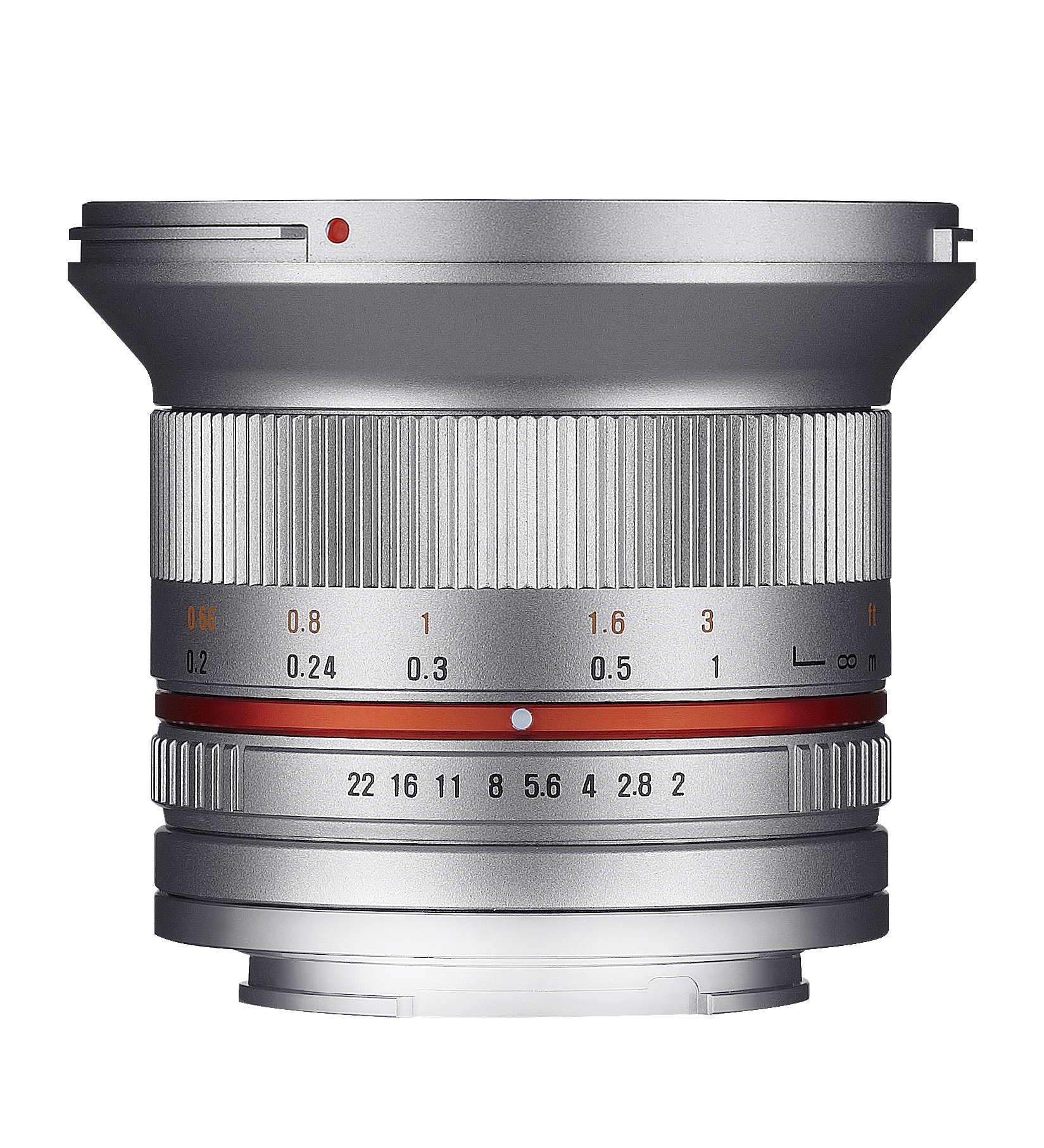 Samyang 1220506102 12 mm F2.0 Manual Focus Lens for Sony-E - Silver