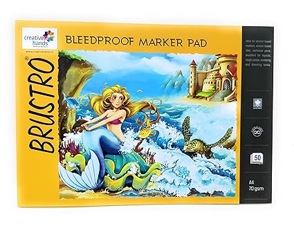 Brustro Bleedproof Marker Pad, A4 Size, 70 GSM, 50 Sheets