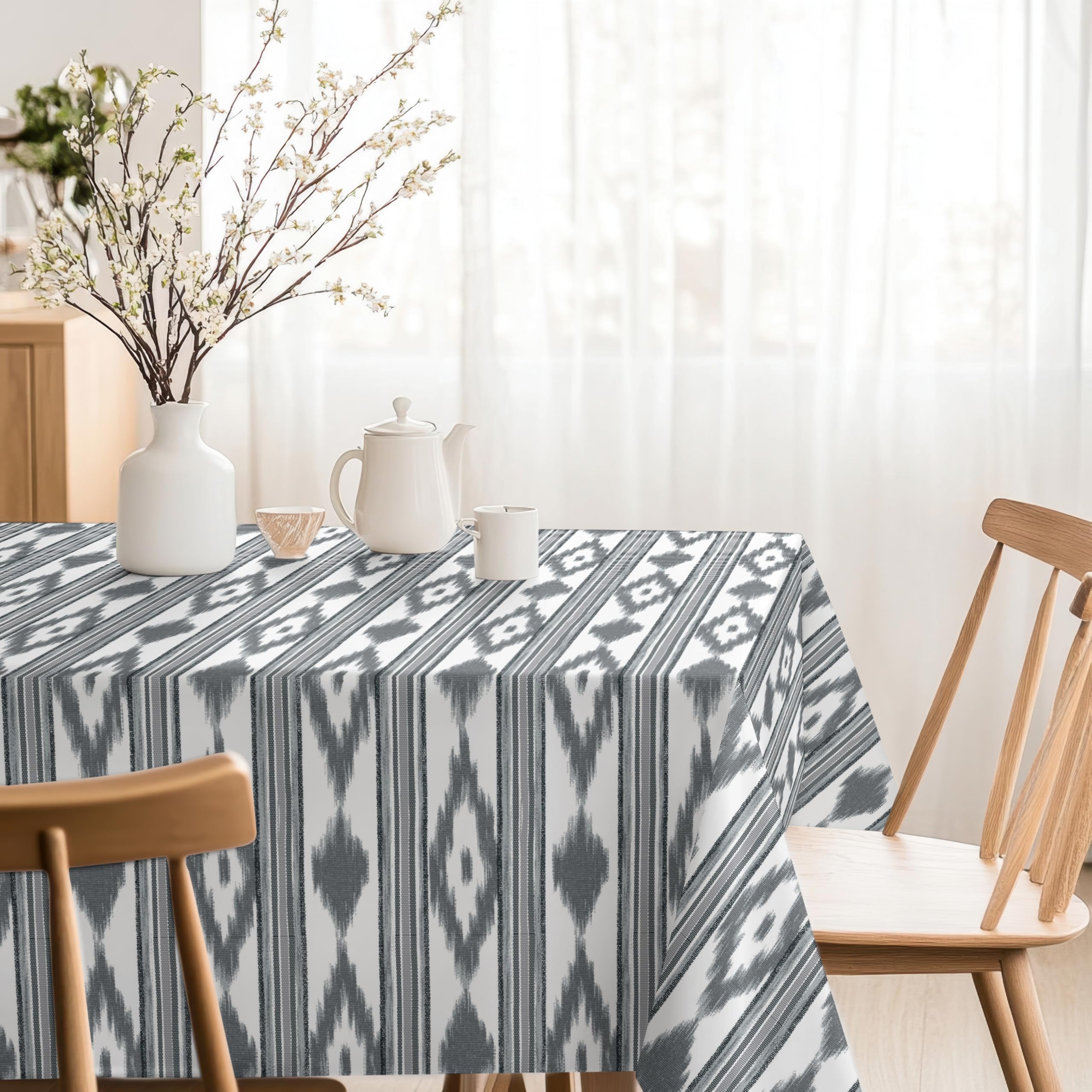 Martina Home Resin Coated Tablecloth Islands Black 140x140cm — image 1