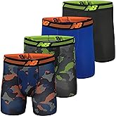 New Balance Men's 6" Performance No Fly Boxer Brief Underwear (4 Pack)