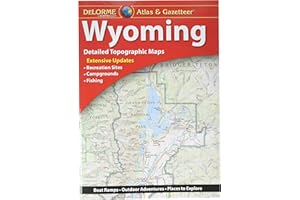 Garmin 010-12694-00 Delorme Atlas and Gazetteer Paper Maps-Wyoming