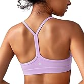 BAYDI Clouduxi Y Back Sports Bra for Women-Padded Racerback Spaghetti Strap Bras Workout Gym Yoga Bra,A–C Cups