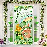 Lofaris St. Patrick's Day Door Banner | Irish Green Shamrock Porch Sign for Party | Happy St. Patrick’s Day Hanging Banner Decorations | Saint Patricks Party Home Supplies