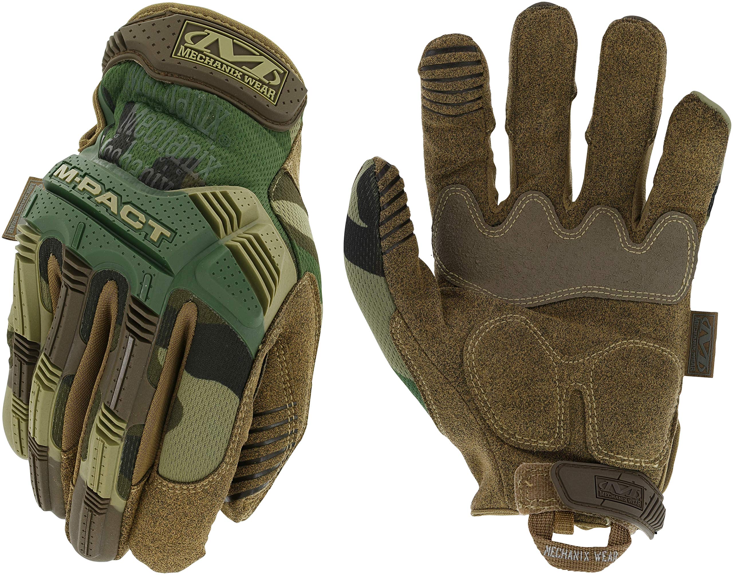 Mechanix Wear - Guantes tácticos M-Pact Woodland Camo (XL, camuflaje)