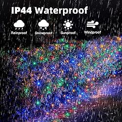 HeKation Christmas Net Lights Outdoor, 200 LED Bush