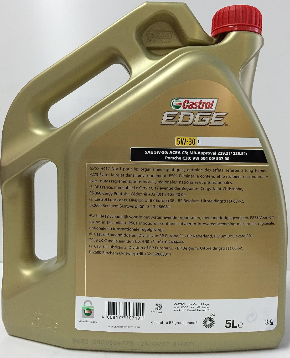  › </span><span> › Fluids & Chemicals › Motor Oil</span> (4008177107153)