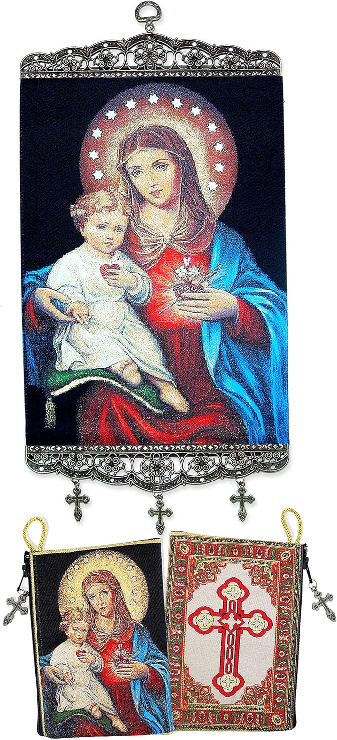 Amazon Com World Faith Icon Pouch Holy Family Icon Tapestry