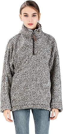 sherpa pullover on sale