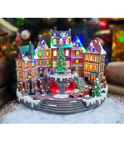 クリスマス Lenox Lighting man Castle Amazon.com: Lenox Original Holiday Christmas Village LED