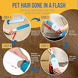 Fur Magic Pet Hair Remover Brush Auto-Clean Base White view 4