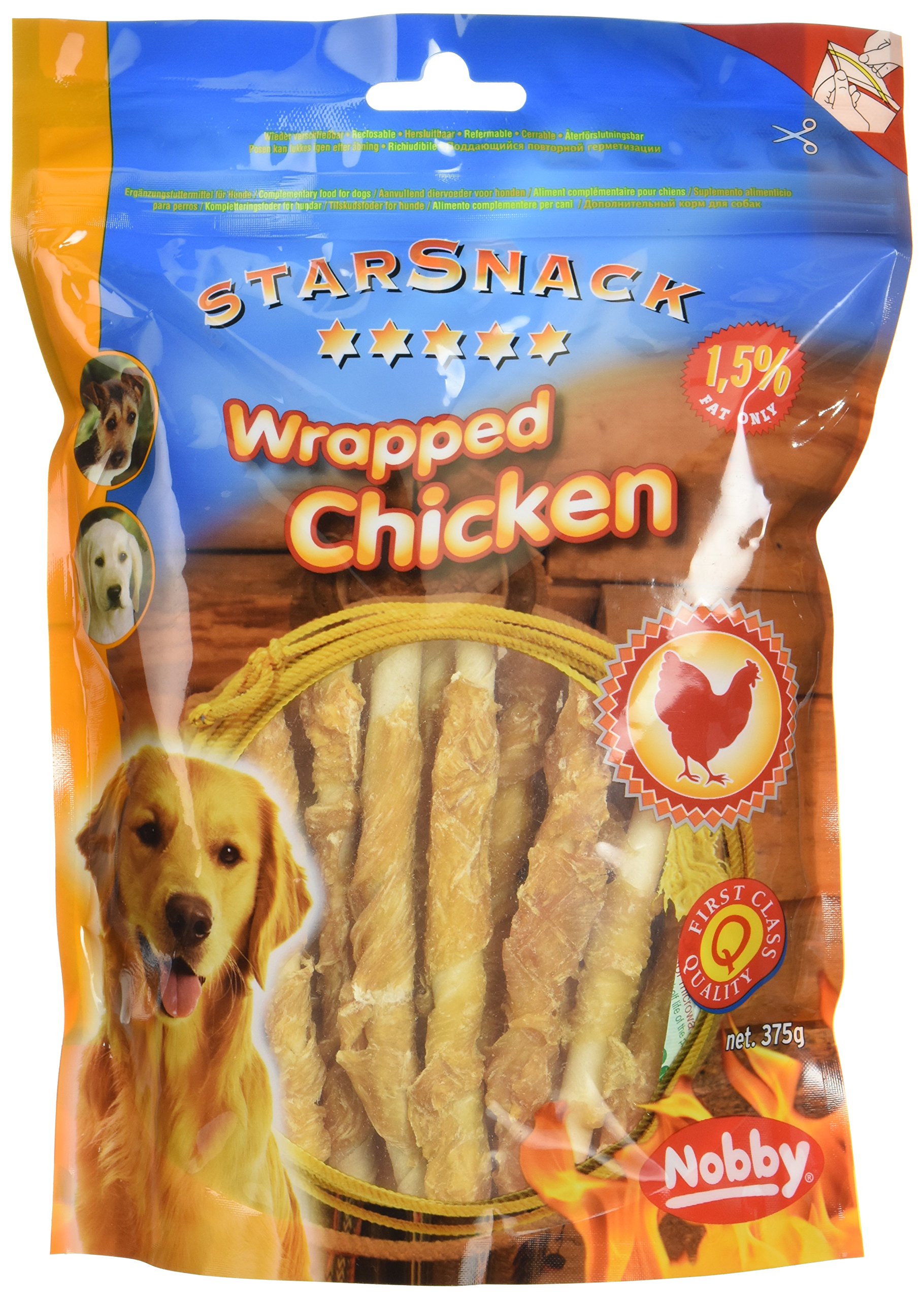 Nobby Starsnack Wrapped Chicken, 375 g