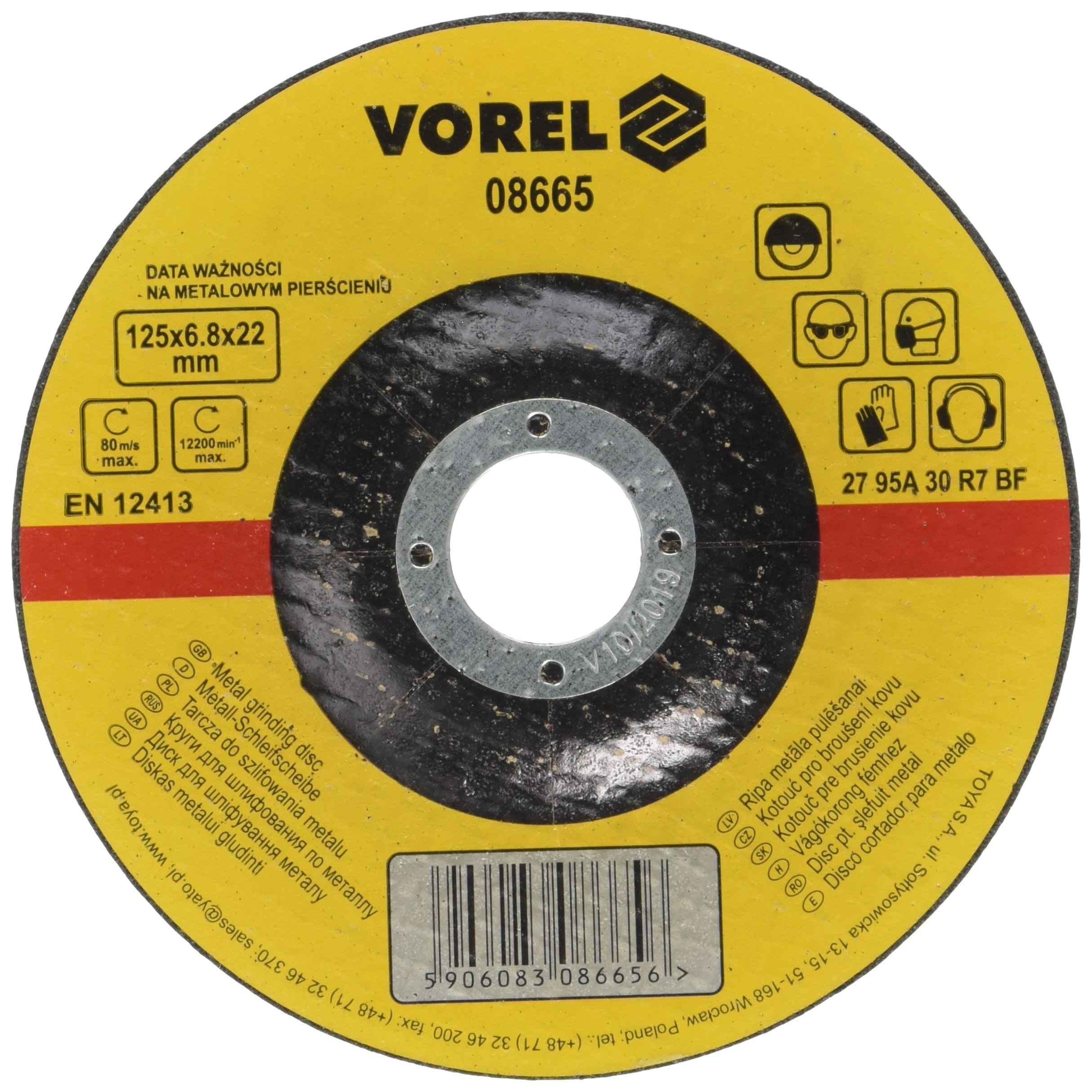 Vorel 08665 – Metal 125 X 6.8 X 22 Mm Drive Abrasive
