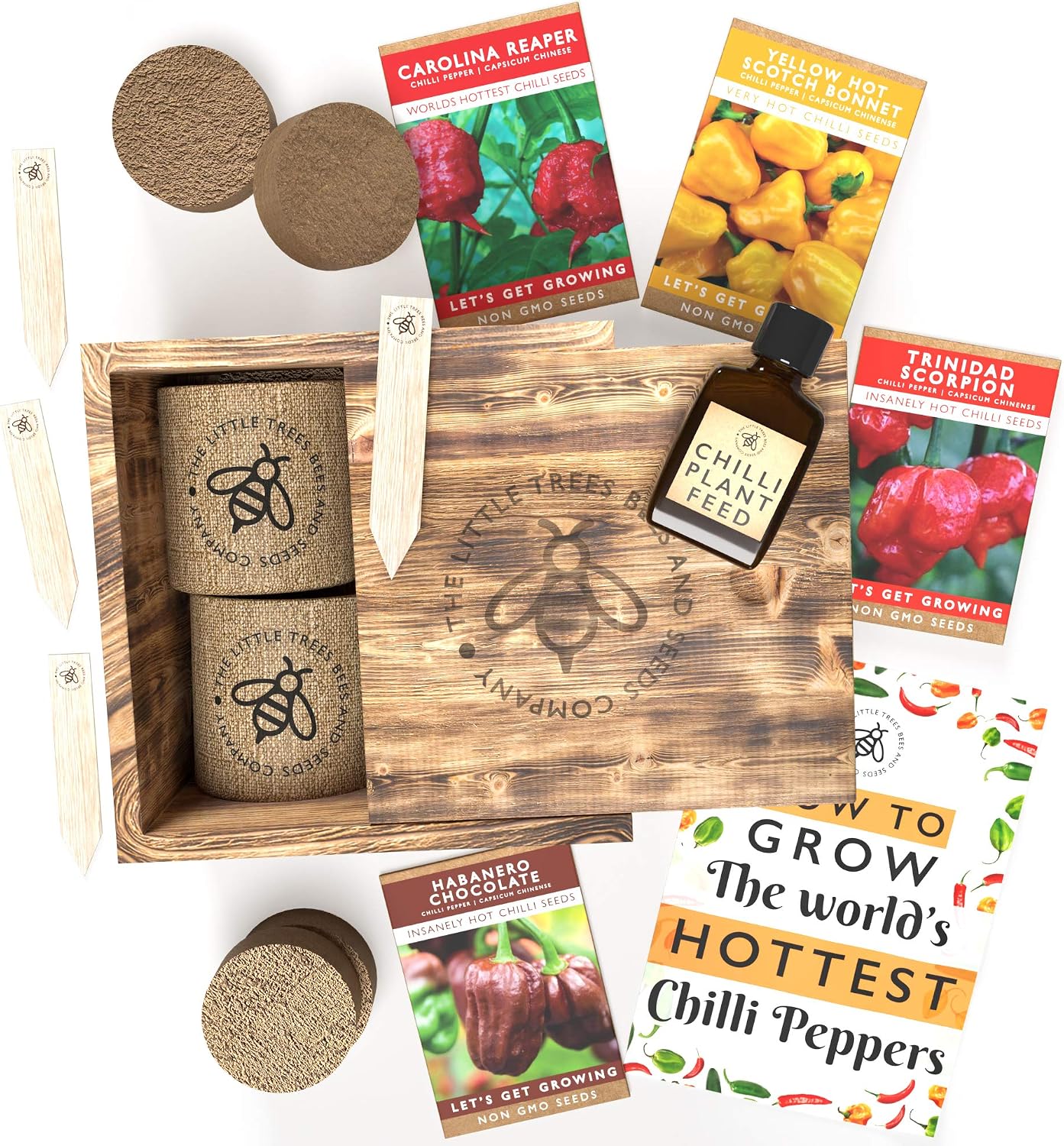 Grow Your Own Chilli Kits, The Worlds Hottest Chilli Seeds Starter Kit, Includes Famous Trinidad Scorpion Chilli - Image 3