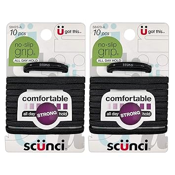 Scunci No Slip Elastic Hair Bands Amazon In Beauty