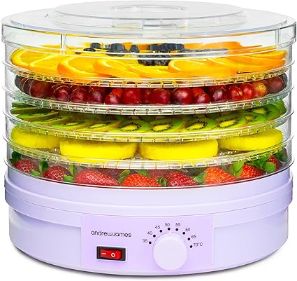 Andrew James Food Dehydrator With Adjustable Temperature Control 5 Tray Levels Amazon Co Uk Kitchen Home